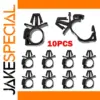 Black Automotive Wiring Fasteners Set (10 Pieces)