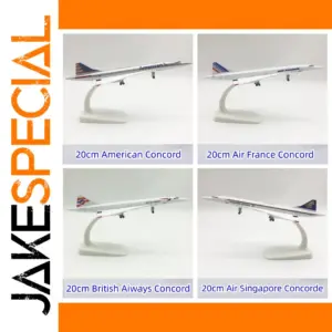 20cm Concorde Aircraft Model in Four Liveries