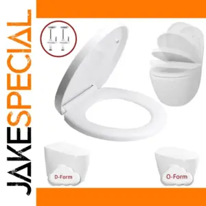 White Bidet Toilet Seat with Soft-Close Mechanism