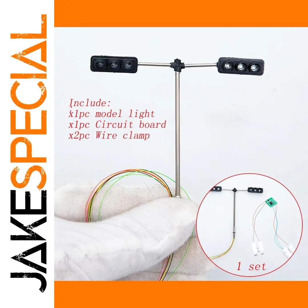 HO Scale Miniature Traffic Signal Light with LED Indicators 1 HO Scale Miniature Traffic Signal Light with LED Indicators