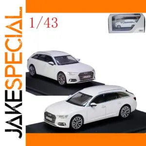Audi A6 Avant C8 Diecast Model 1:43 Scale Metallic White