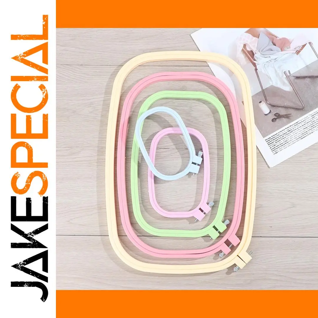 Colorful Modern Plastic Embroidery Hoops Set 1 Colorful Modern Plastic Embroidery Hoops Set