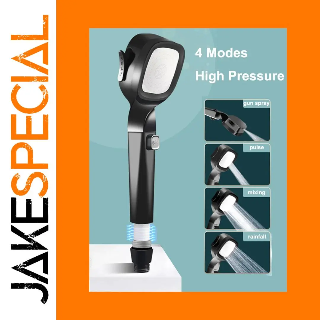High-Pressure Handheld Shower Head with 4 Modes 1 High-Pressure Handheld Shower Head with 4 Modes