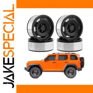 RC 1/8 Scale Black Metal Wheel Rim Set