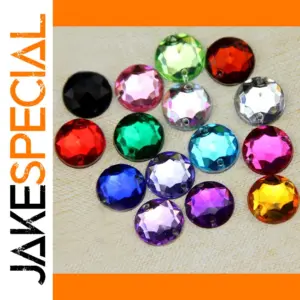 Vibrant Acrylic Rhinestones Set in Six Sizes