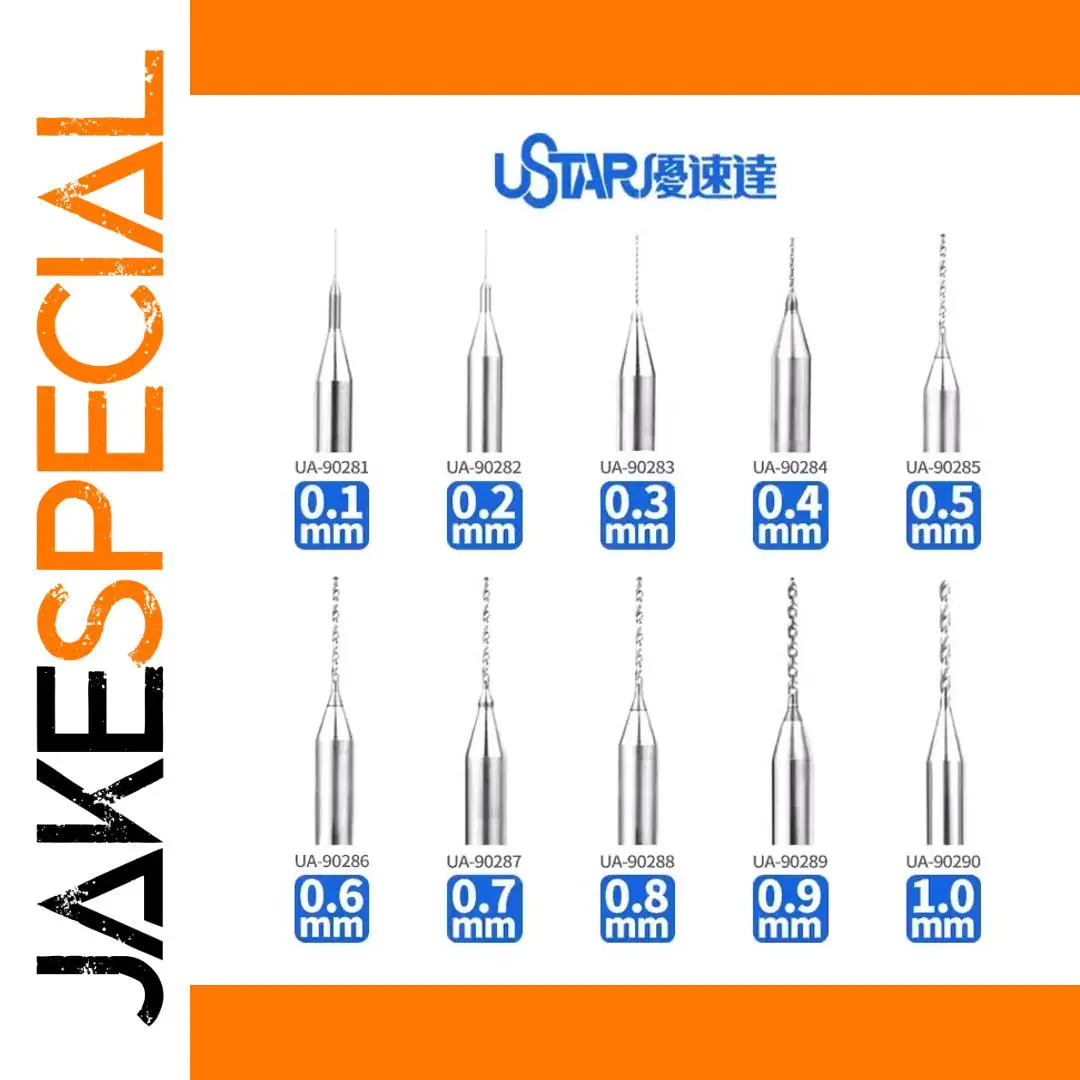 Precision Tungsten Steel Hand Drill Set 0.1-1mm 1 Precision Tungsten Steel Hand Drill Set 0.1-1mm