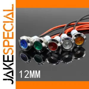 12mm Waterproof Metal Indicator Lamp for Electronics