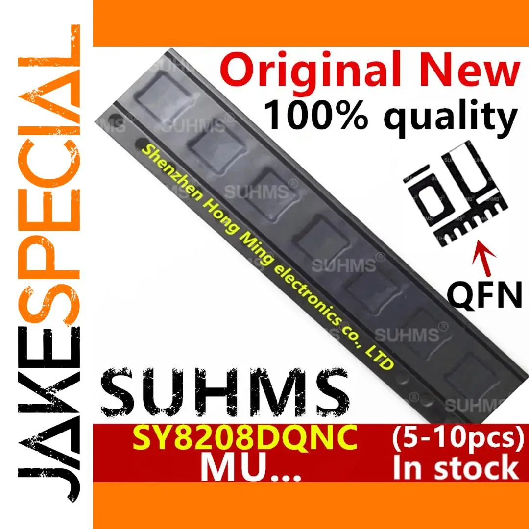 SY8208DQNC Drive IC Chipset in Black QFN-6 1 SY8208DQNC Drive IC Chipset in Black QFN-6
