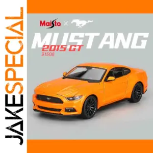 Vivid Orange Ford Mustang GT 1:24 Model