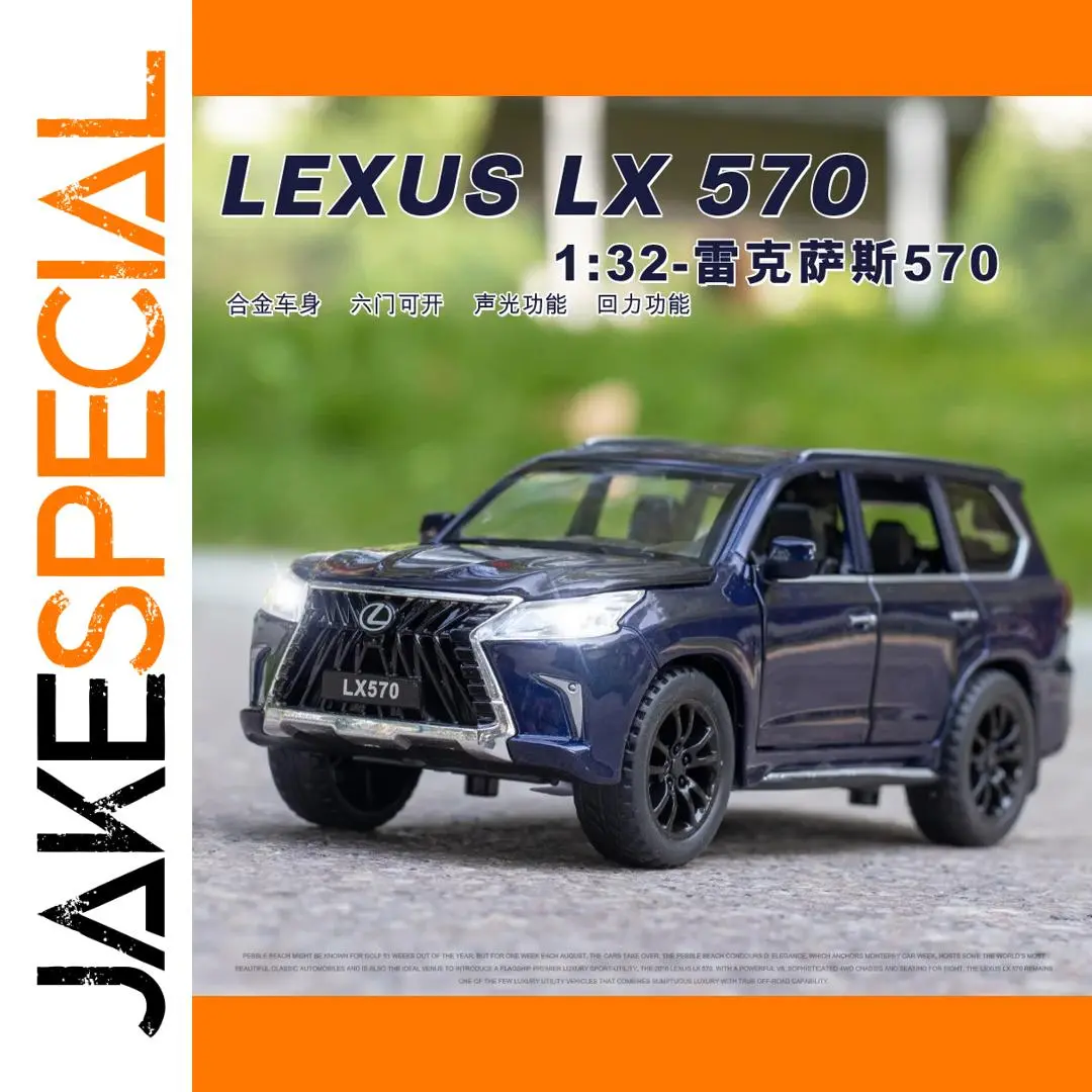 Dark Blue Lexus LX 570 Diecast Model 1:32 Scale 1 Dark Blue Lexus LX 570 Diecast Model 1:32 Scale