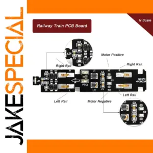 N Scale Train PCB Circuit Board 1.2x6.2cm