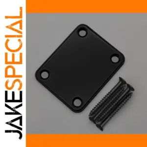 Black Metal Guitar Neck Plate 51x64mm