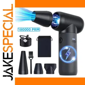 Black Cordless Jet Blower with Adjustable RPM