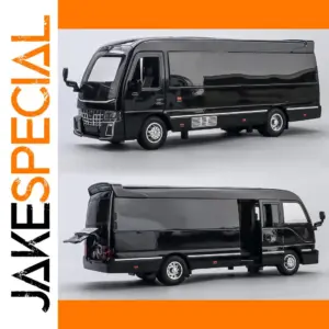 Black Toyota Coaster 1:32 Diecast Model