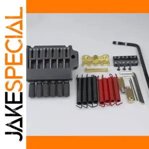 Black 6-String Headless Guitar Bridge Tailpiece WT002