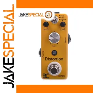 Yellow Trinity Distortion Pedal for Guitar