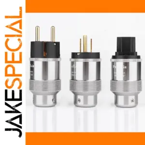 Premium US and EU Gold-Plated Power Cables