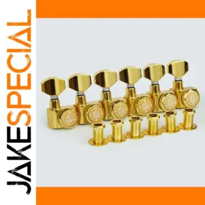 Gold Lockable Guitar Tuning Pegs Set