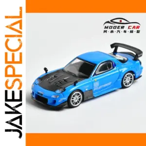 Blue Mazda RX7 1:64 Diecast Model Car