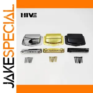 Electric Guitar Bridge Tuning Board in Silver, Gold, Black