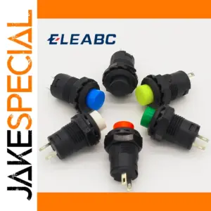 Vibrant 6-Color Self-Return Push Button Set