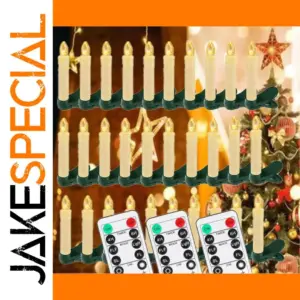 Flameless LED Christmas Candle Set (10-40 Pack)