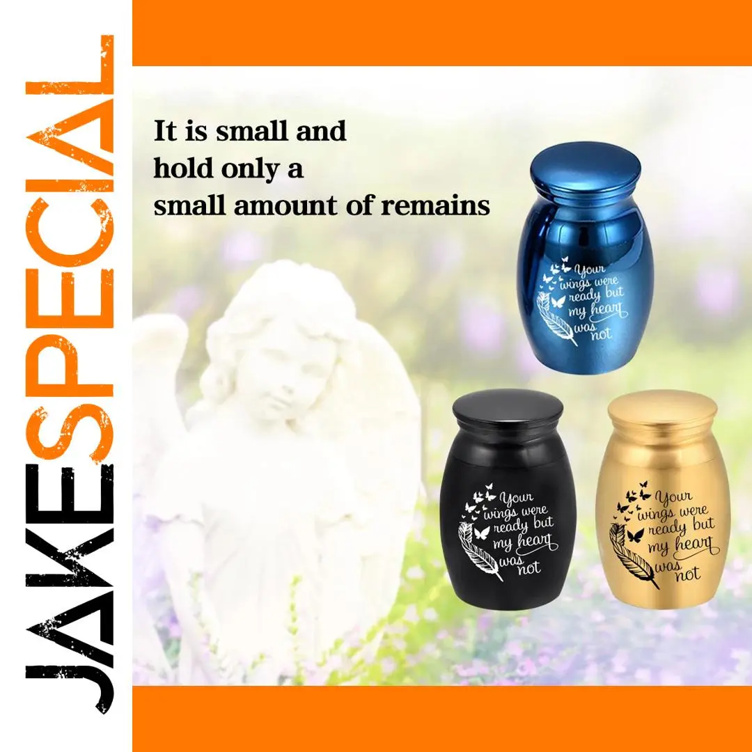 Mini Pet Memorial Urn Aluminum Alloy Blue, Black, Silver, Gold 1 Mini Pet Memorial Urn Aluminum Alloy Blue, Black, Silver, Gold
