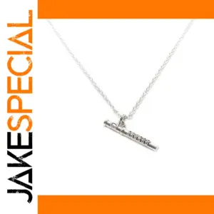 Silver Flute Necklace for Music Lovers