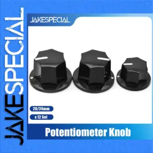 Vintage Black Guitar Control Knobs Set