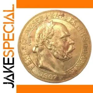 Vintage 1907 Hungary Coin Replica 40mm