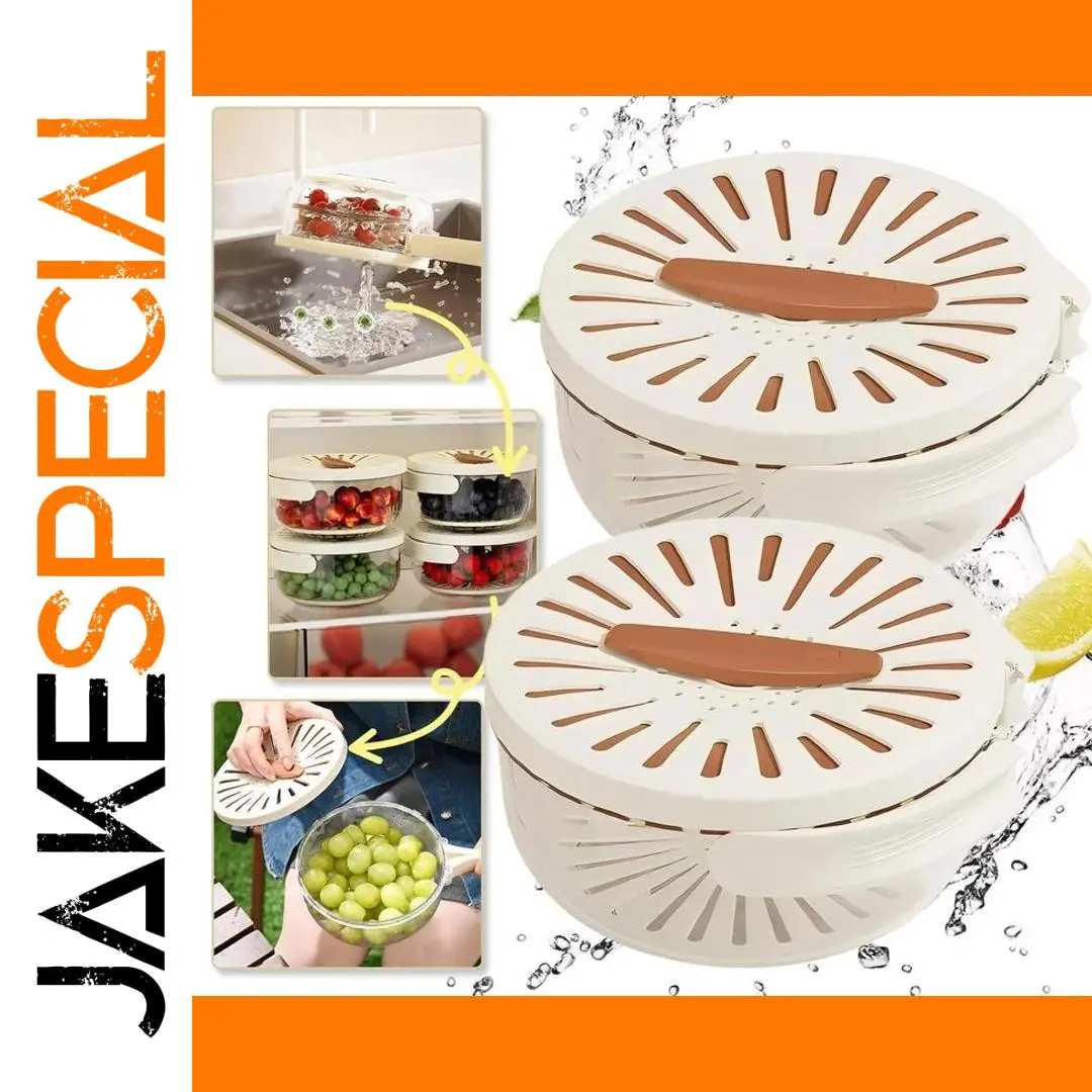White Collapsible Fruit and Vegetable Basket 1 White Collapsible Fruit and Vegetable Basket