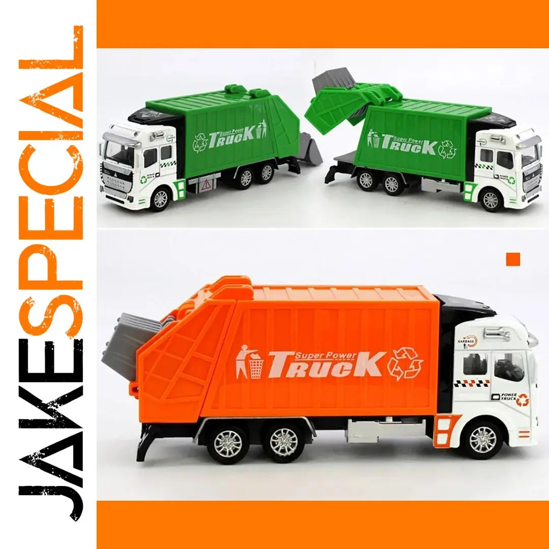 1:32 Scale Diecast Garbage Truck for Collection or Play 1 1:32 Scale Diecast Garbage Truck for Collection or Play