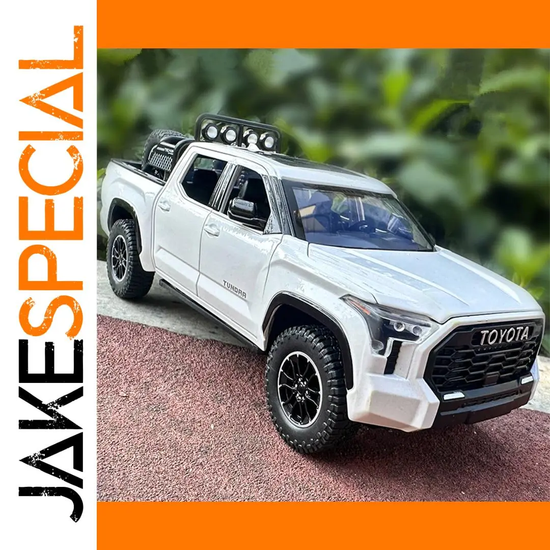 White Toyota Tundra 1:22 Diecast Model for Collectors 1 White Toyota Tundra 1:22 Diecast Model for Collectors