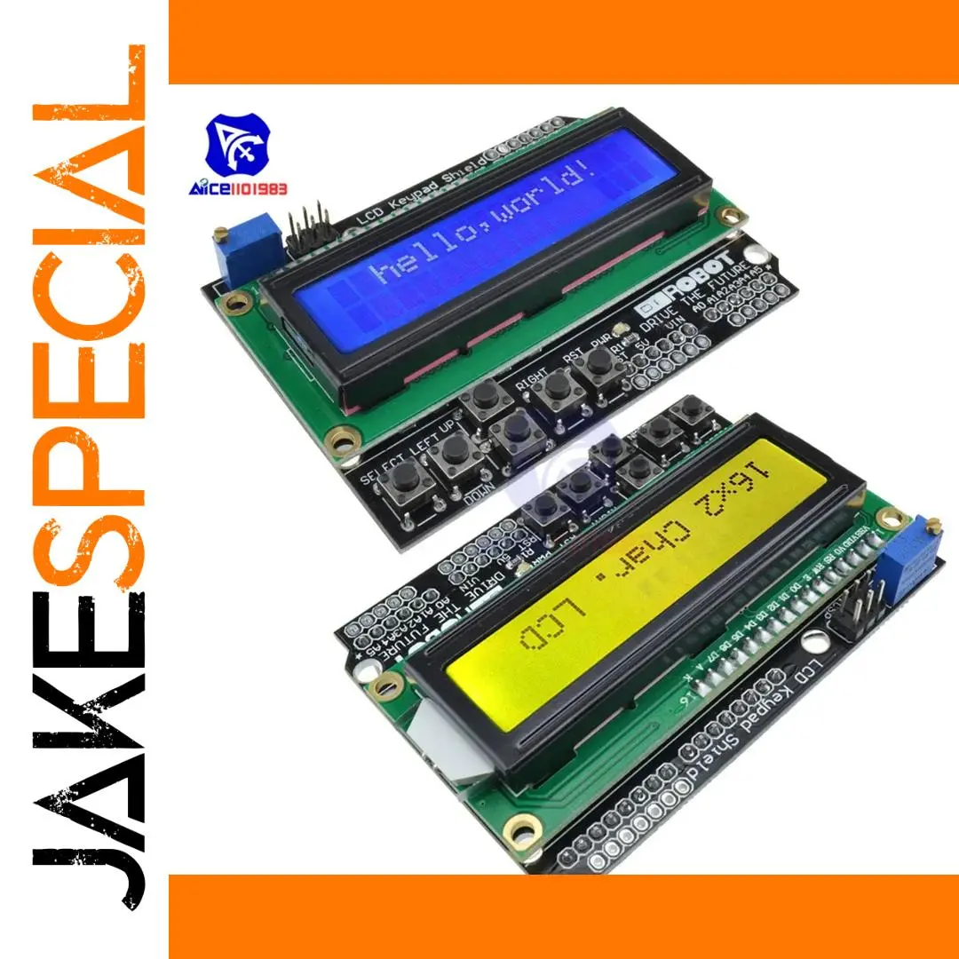 Dual-Color 16x2 LCD Keypad Shield for Microcontrollers 1 Dual-Color 16x2 LCD Keypad Shield for Microcontrollers