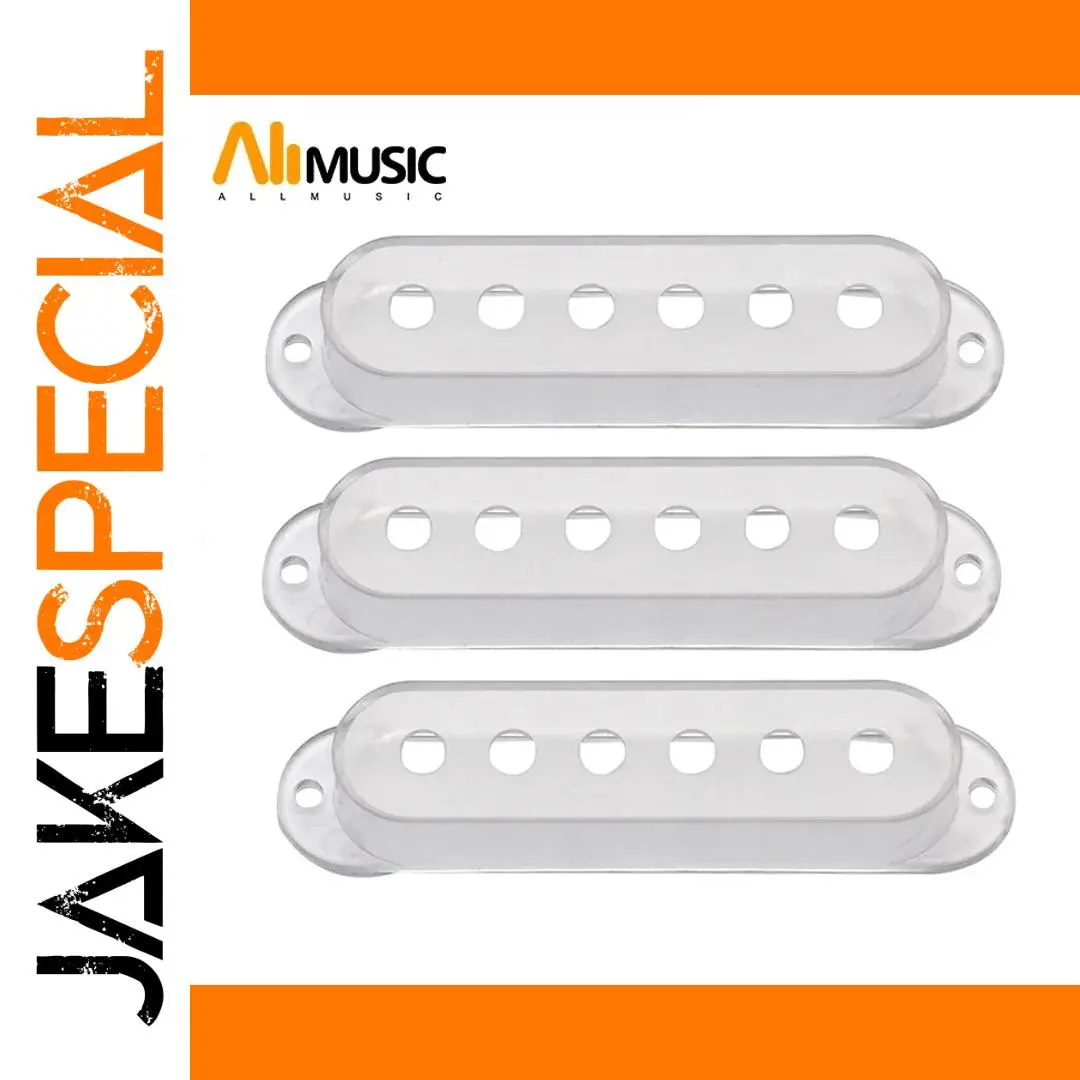Transparent Guitar Pickup Covers Set for Single Coils 1 Transparent Guitar Pickup Covers Set for Single Coils