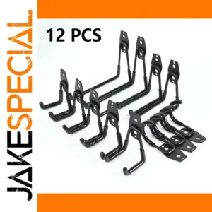 12-Piece Steel Garage Hook Storage Set