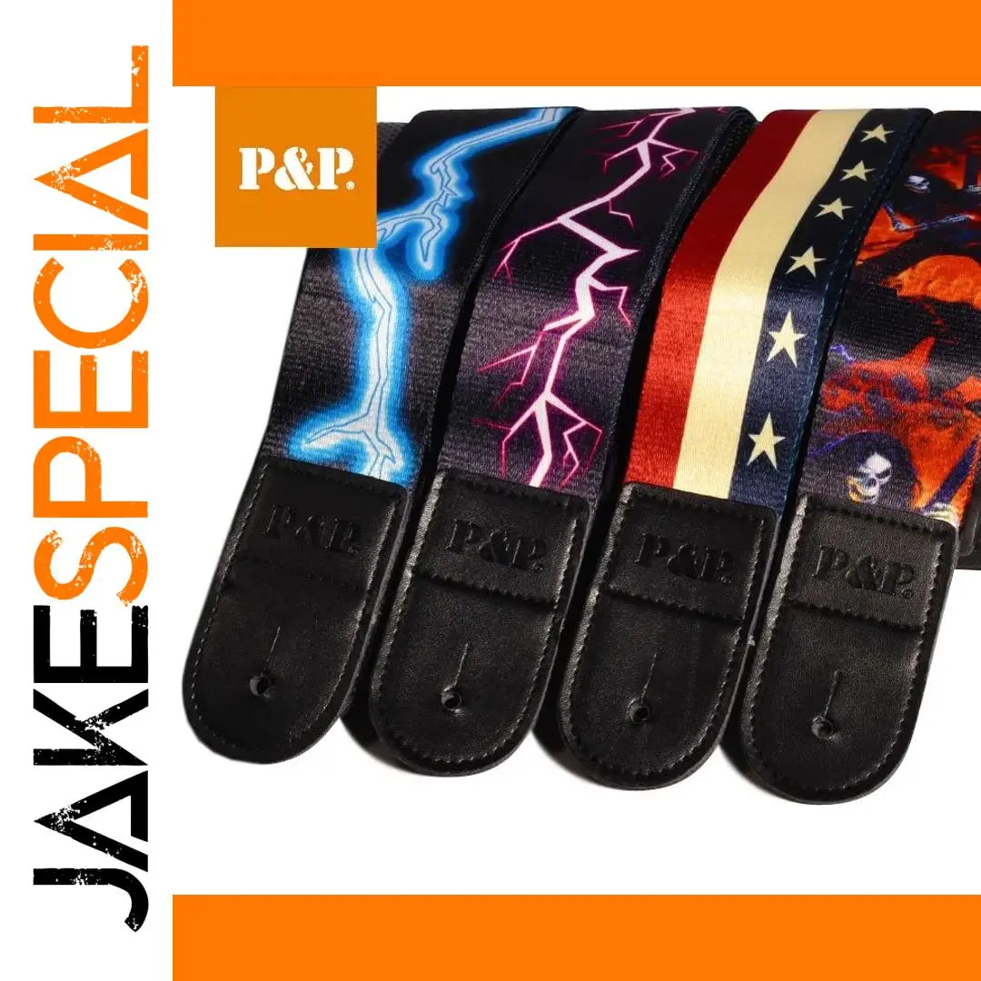 Vibrant 5cm Guitar Strap with Striking Graphics 1 Vibrant 5cm Guitar Strap with Striking Graphics