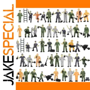 HO Scale Engineer Worker Figures Set of 50