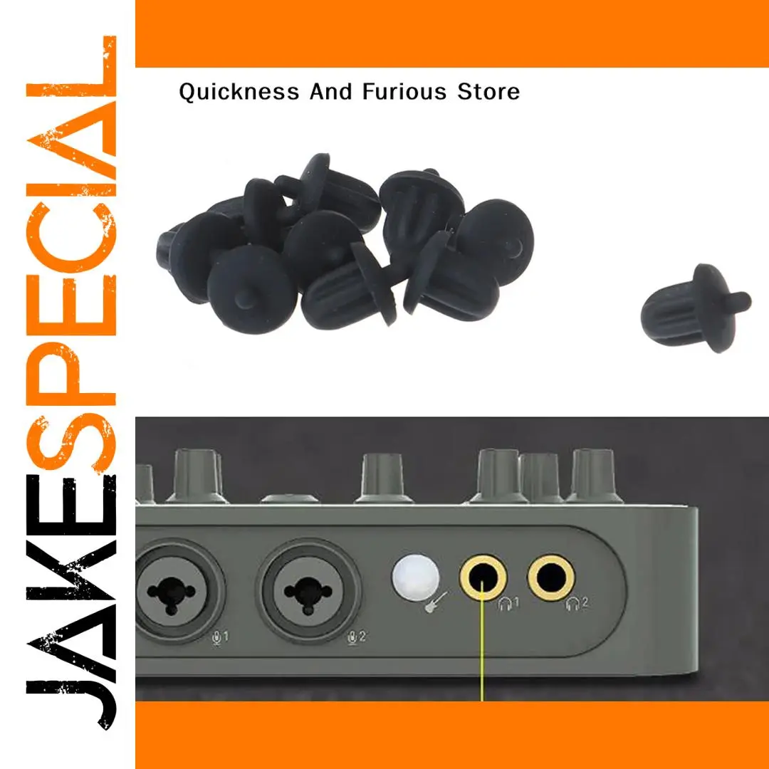 6.35mm Rubber Dust Covers Set - Pack of 10 1 6.35mm Rubber Dust Covers Set - Pack of 10