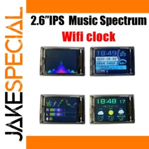 2.6-Inch IPS Music Spectrum Equalizer & WiFi Clock