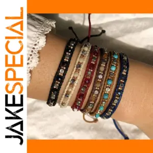 Unisex Braided Beaded Fashion Bracelet