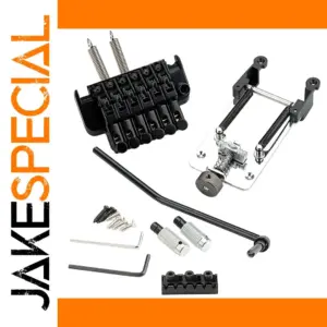 Double Wave Black Electric Guitar Bridge