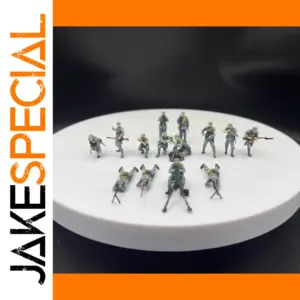 14-Piece 1:72 Scale Military Soldier Set