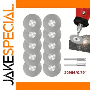 Mini Diamond Cutting Discs for Rotary Tools, 22mm