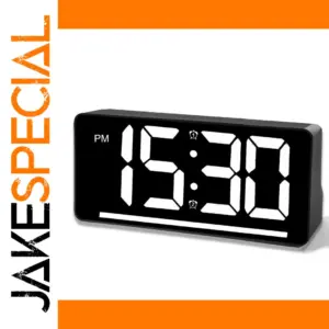 Modern Digital Alarm Clock with Large LED Display