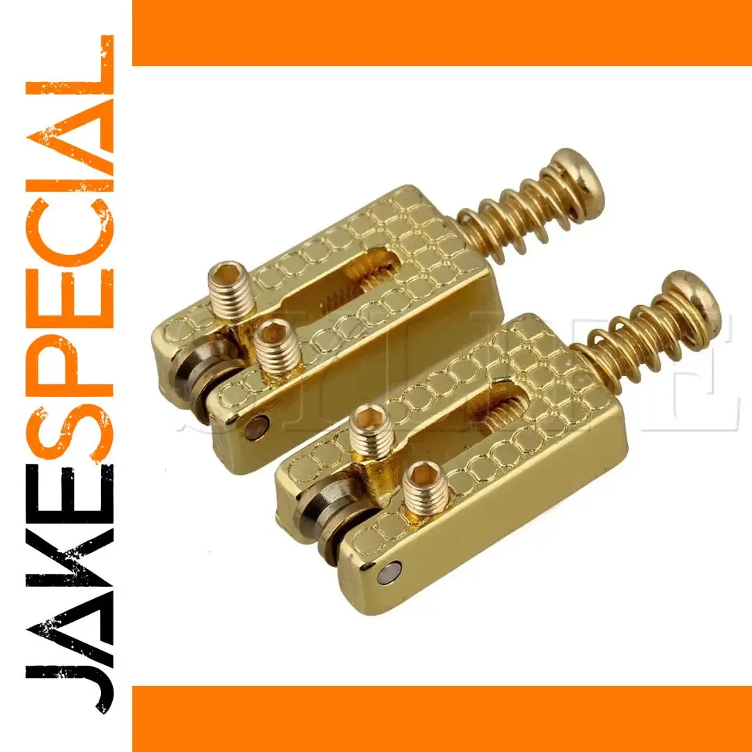 Gold-Tone Electric Guitar Tremolo Saddles Set 1 Gold-Tone Electric Guitar Tremolo Saddles Set