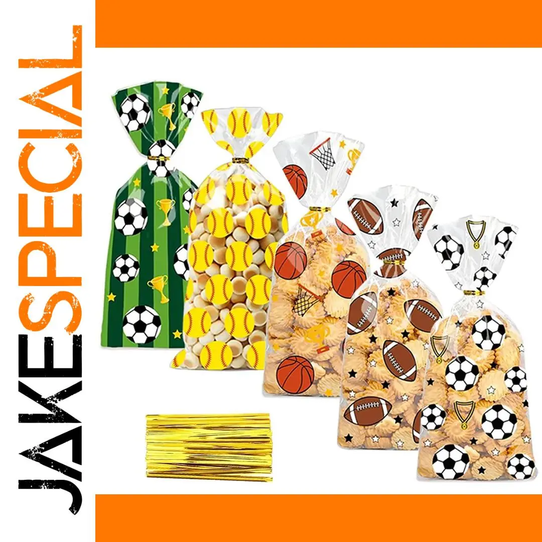 Sport-themed Snack Bag Set for Parties 1 Sport-themed Snack Bag Set for Parties