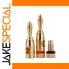 Premium Gold-Plated Banana Plugs for Hi-Fi Systems