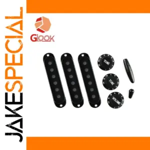 Black Guitar Control Knob Set for Precision Adjustment