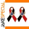 Freemason Logo Red Ribbon Badge Brooches Set